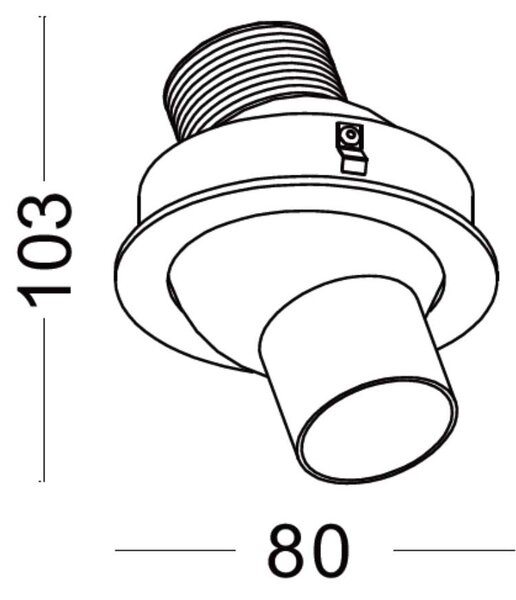 Micro Spot LED zápustné svítidlo natáčecí Ra>90 ⌀33mm - 1W