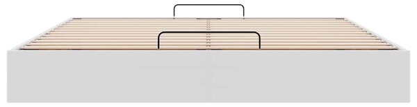 Osmanský rám postele bez matrace bílý 160x200 cm umělá kůže 3310810