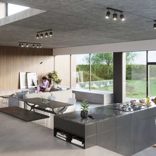 Sollux Lighting Stropní svítidlo MERIDA 2 černé