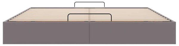 Osmanský rám postele bez matrace šedá 200x200 cm umělá kůže 3310822