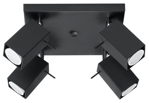 Sollux Lighting Stropní svítidlo MERIDA 4 černé