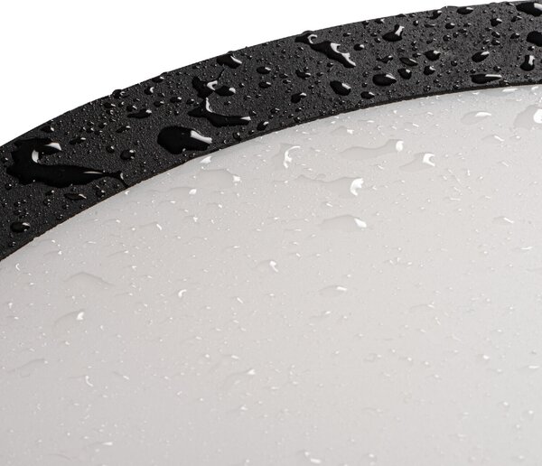 BENO ECO stropní LED 12W, 1150lm(NW), CCT 3000/4000/6500K, IP65, černá