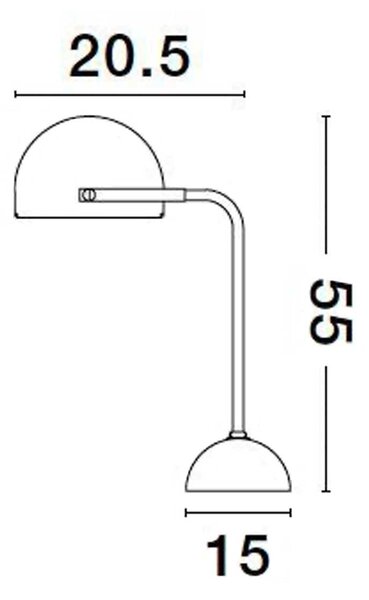 Nova Luce Bishop E27 stolní svítidlo