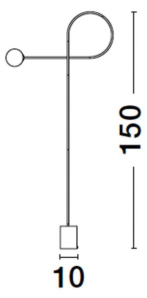 Nova Luce Dedalo G9 stojací svítidlo