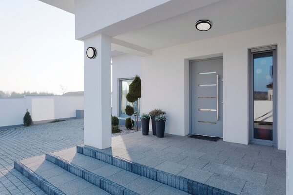 BENO ECO stropní LED 12W, 1150lm(NW), CCT 3000/4000/6500K, IP65, černá