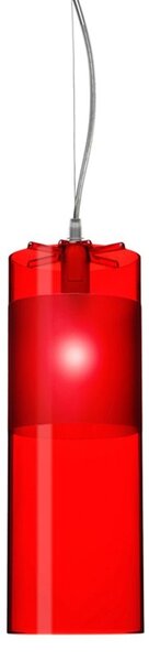 Kartell designová závěsná svítidla Easy (červená transparentní)