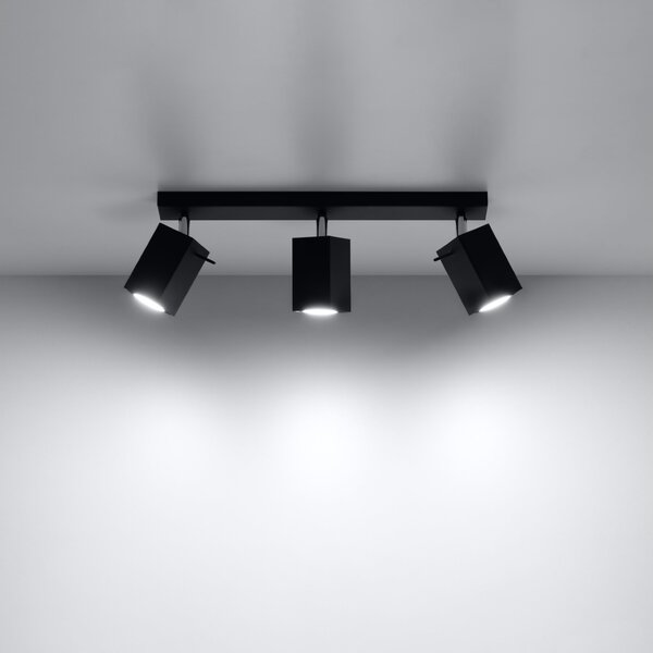 Sollux Lighting Stropní svítidlo MERIDA 3 černé