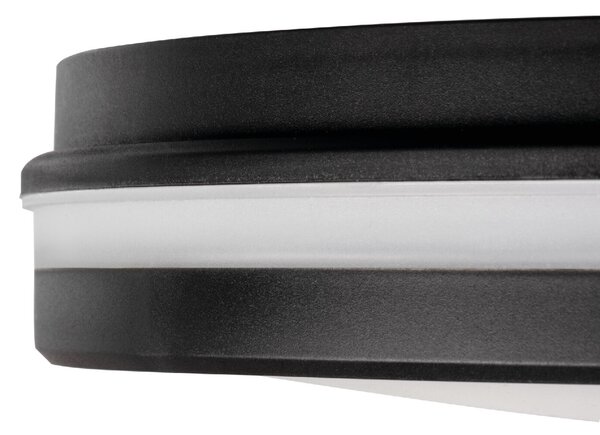 BENO ECO stropní LED 12W, 1150lm(NW), CCT 3000/4000/6500K, IP65, černá