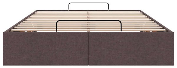 Osmanský rám postele bez matrací tmavě šedá 120x190 cm textil 3310864