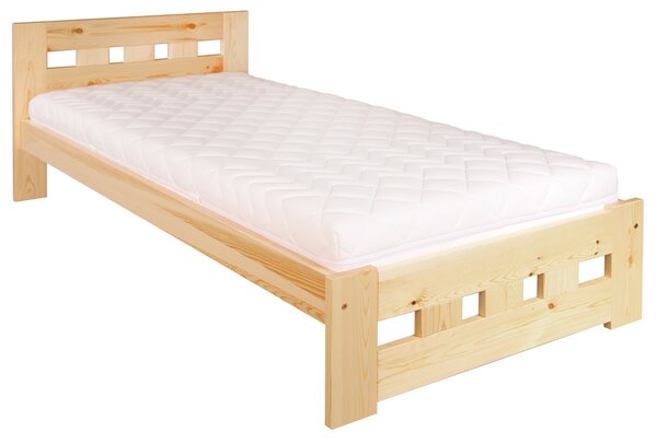 LK145-80 dřevěná postel masiv borovicejednolůžko 80x200 cm Drewmax (Kvalitní nábytek z borovicového masivu)