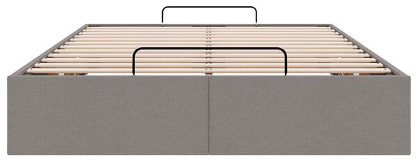 Osmanský rám postele bez matrací taupe 120x190 cm textil 3310865
