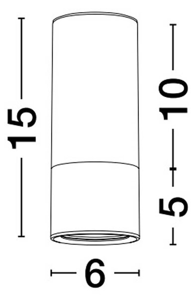 Nova Luce Picto GU10 přisazené svítidlo 100 mm