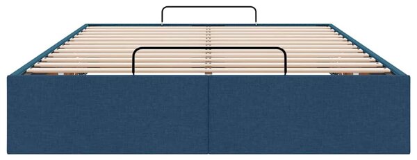 Osmanský rám postele bez matrací modrá 120x190 cm textil 3310867