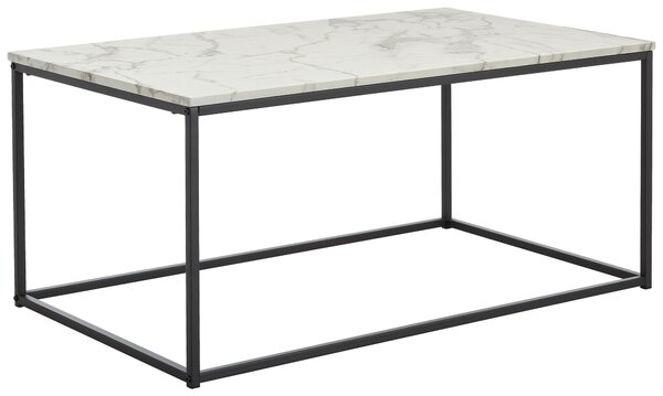 KONFERENČNÍ STOLEK, černá, bílá, kov, kompozitní dřevo, 100/60/45 cm MID.YOU - Konferenční stolky, Online Only