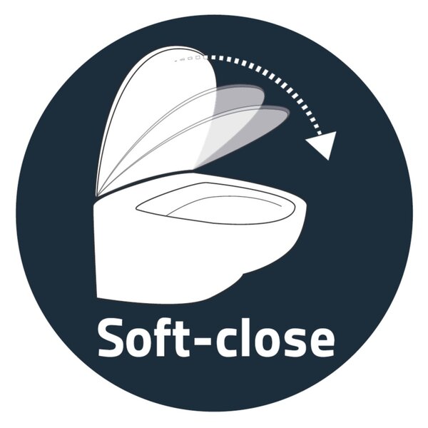 Ridder WC sedátko, soft close, duroplast - zvýšené o 5 cm, A0070700, 45 × 37,4 cm, MK45346