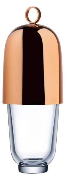 Nude designový cocktail shaker s kovovým vršekem Hepburn