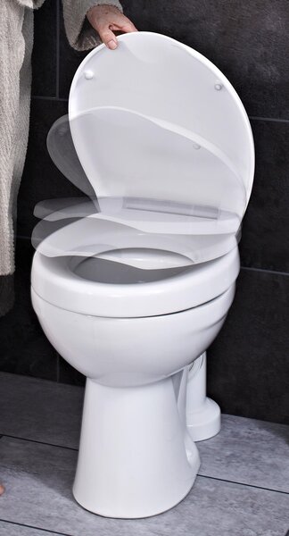 Ridder WC sedátko, soft close, duroplast - zvýšené o 5 cm, A0070700, 45 × 37,4 cm, MK45346