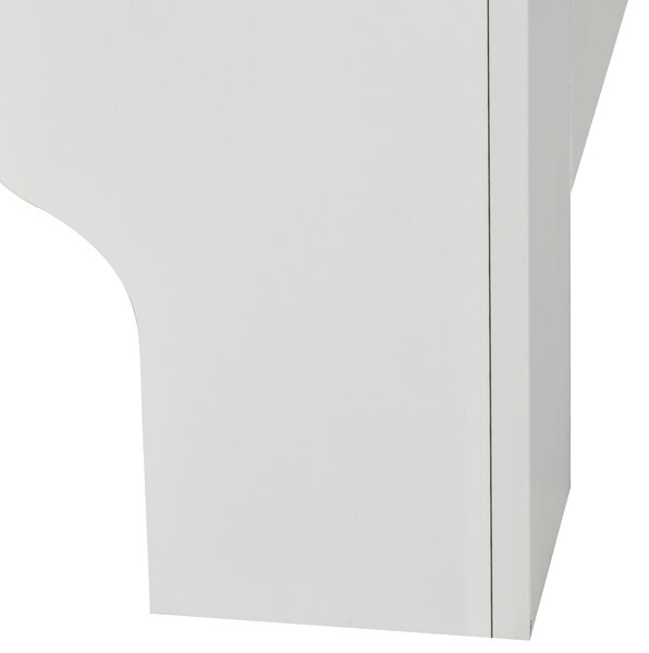 HOMCOM Kryt na radiátor 152x19x83 cm MDF s protiskluzovým zařízením Moderní design pro obývací pokoj a ložnici Bílá | Aosom