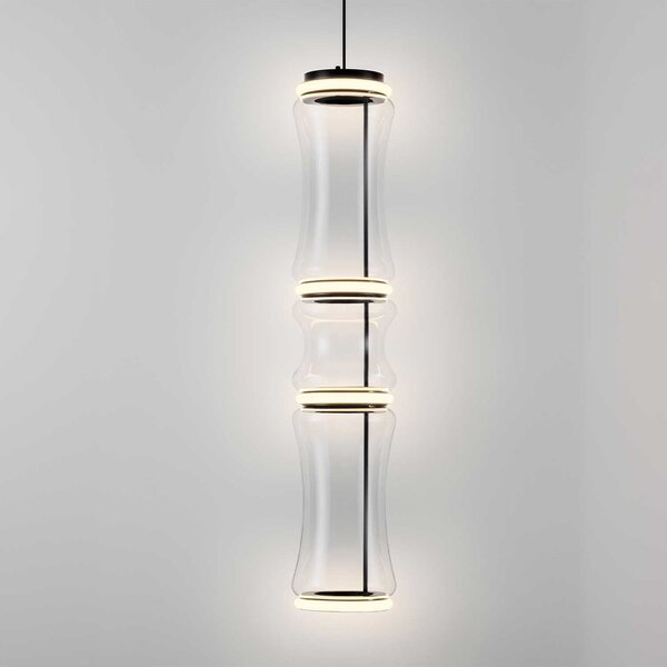 Nova Luce Anapnoe LED závěsné svítidlo skleněné