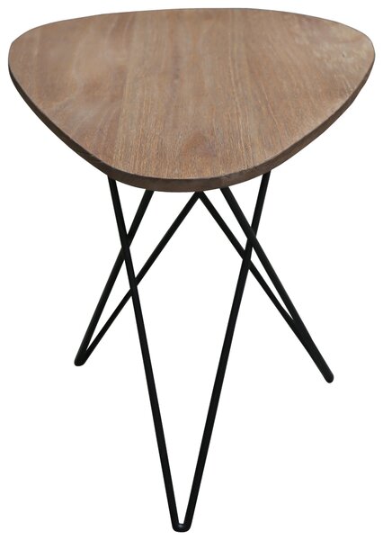 SADA STOLKŮ, dřevo mindi, černá, barvy teak Landscape - Odkládací stolky, Online Only
