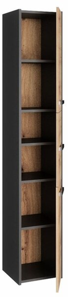Koupelnová skříňka SARA S33 antracit/dub artisan