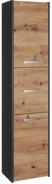 Koupelnová skříňka SARA S43 antracit/dub artisan