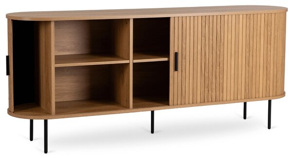 Vivaldi Komoda Trish 180 cm dub přírodní/černý