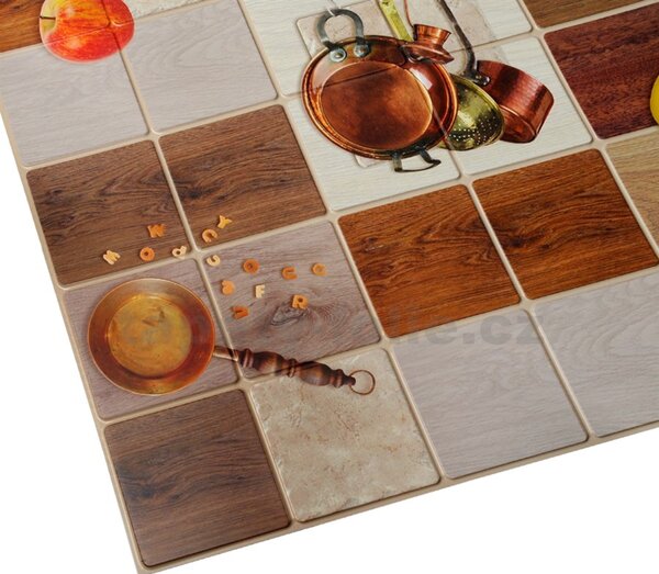 Obkladové panely 3D PVC TP10015858, rozměr 955 x 480 mm, kuchyňský motiv, GRACE