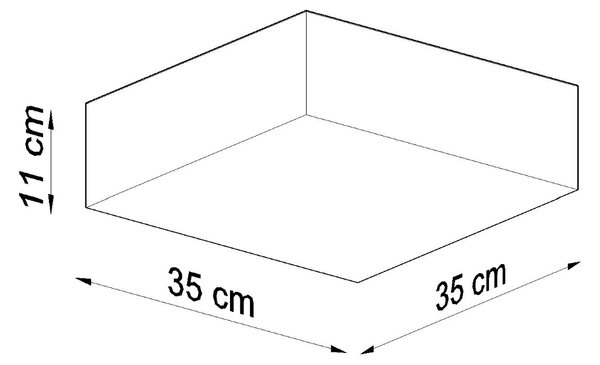 Sollux Lighting Stropní svítidlo HORUS 35 bílé