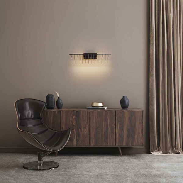Nova Luce Stellar LED nástěnné svítidlo Černá