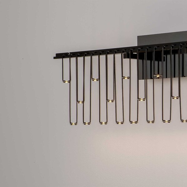 Nova Luce Stellar LED nástěnné svítidlo Černá
