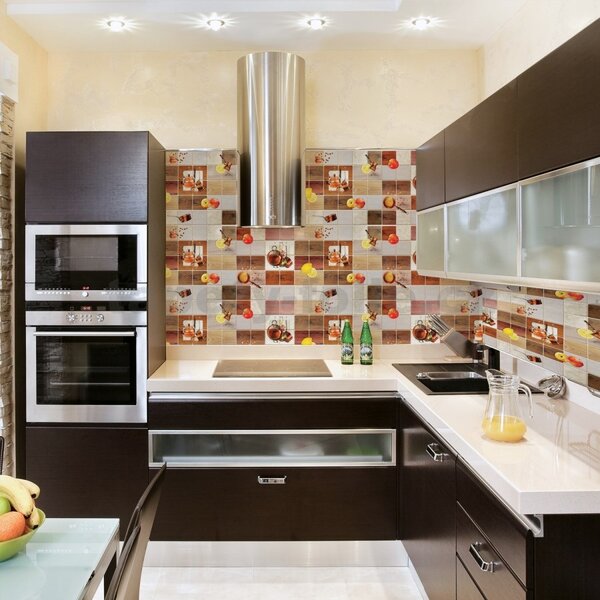 Obkladové panely 3D PVC TP10015858, rozměr 955 x 480 mm, kuchyňský motiv, GRACE