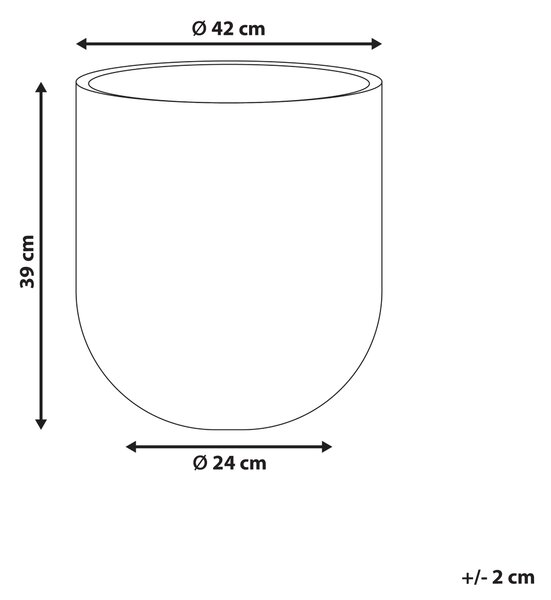Květináč HANYUE 42 cm Šedá