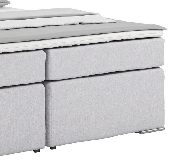 Postel boxspring Nero, 180x200 cm, bílo-šedá