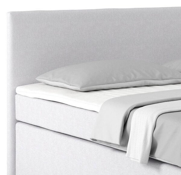 Postel boxspring Nero, 180x200 cm, bílo-šedá