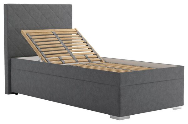 Čalouněná postel KLARA 90/200cm, tmavě šedá