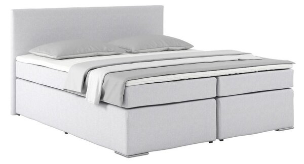 Postel boxspring Nero, 180x200 cm, bílo-šedá