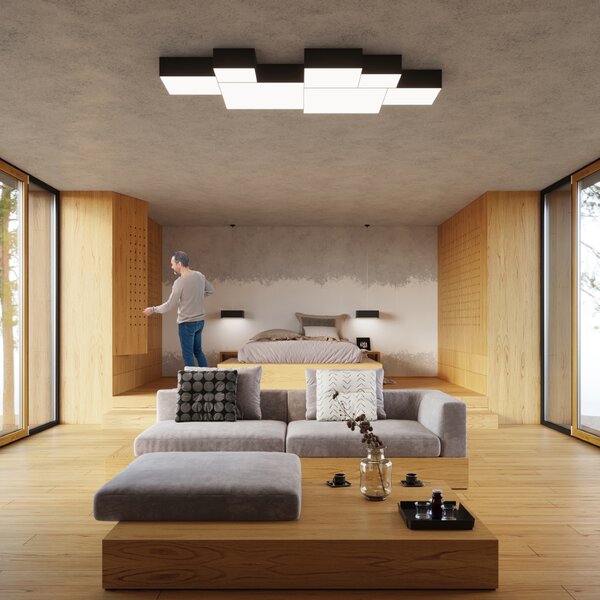 Sollux Lighting Stropní svítidlo HORUS černé