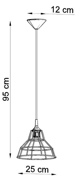 Sollux Lighting Závěsné svítidlo ANATA černé