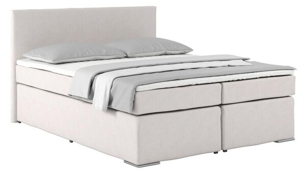 Postel Boxspring NERO PL: 160/200 cm, béžová