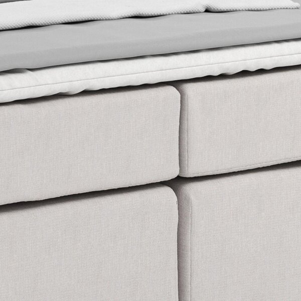 Postel Boxspring NERO PL: 160/200 cm, béžová