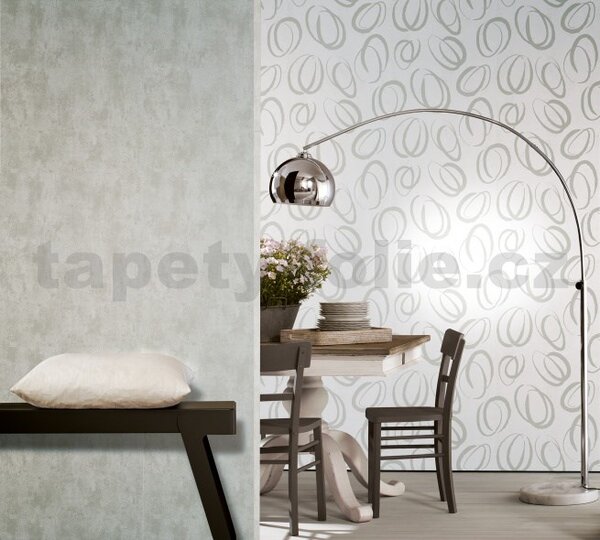 Vliesové tapety na zeď Ella 6754-20, beton světle šedý, rozměr 10,05 m x 0,53 m, Novamur 82054