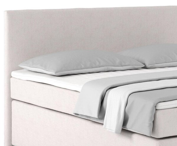 Postel Boxspring NERO PL: 160/200 cm, béžová