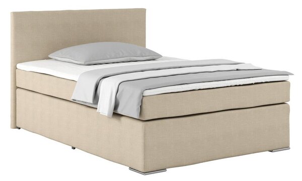 Postel Boxspring NERO PL: 140/200 cm, béžová
