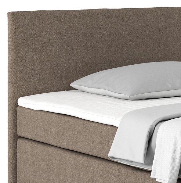 Postel Boxspring NERO PL: 140/200 cm, béžová