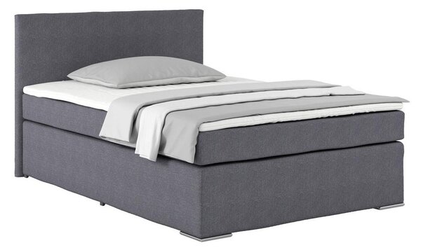 Postel Boxspring NERO PL: 140/200 cm, tmavě šedá