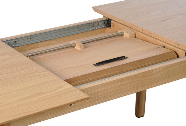 Rozkládací jídelní stůl s deskou v dubovém dekoru 95x190 cm Bari – Unique Furniture