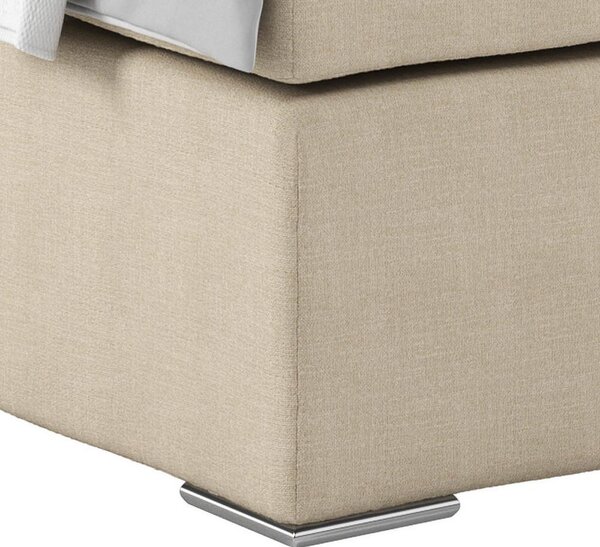 Postel Boxspring NERO PL: 140/200 cm, béžová