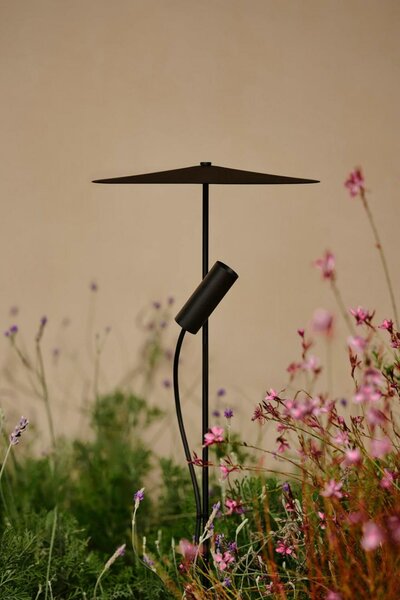 FARO CLAP 630 lampa se zápichem, černá 6W 3000K 38st. se stínítkem 24V