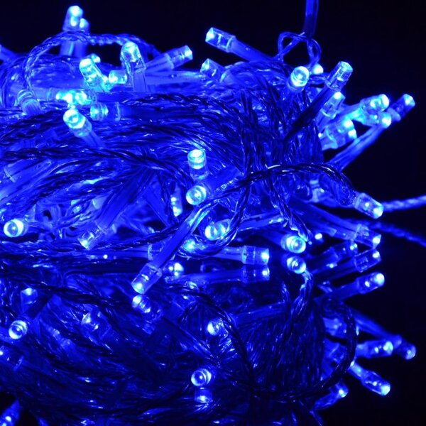 NEXOS Sada LED světelného řetězu, 20 LED, modrá, 2 ks